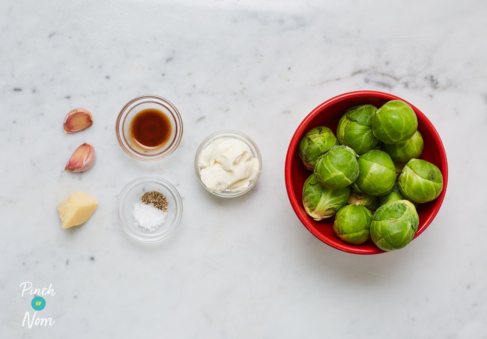 Creamy Garlic Sprouts - Pinch of Nom Slimming Recipes