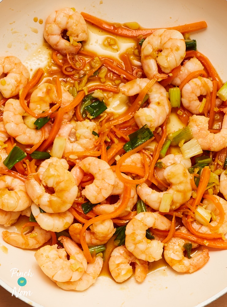 Sticky Prawns with Ginger - Pinch of Nom Slimming Recipes