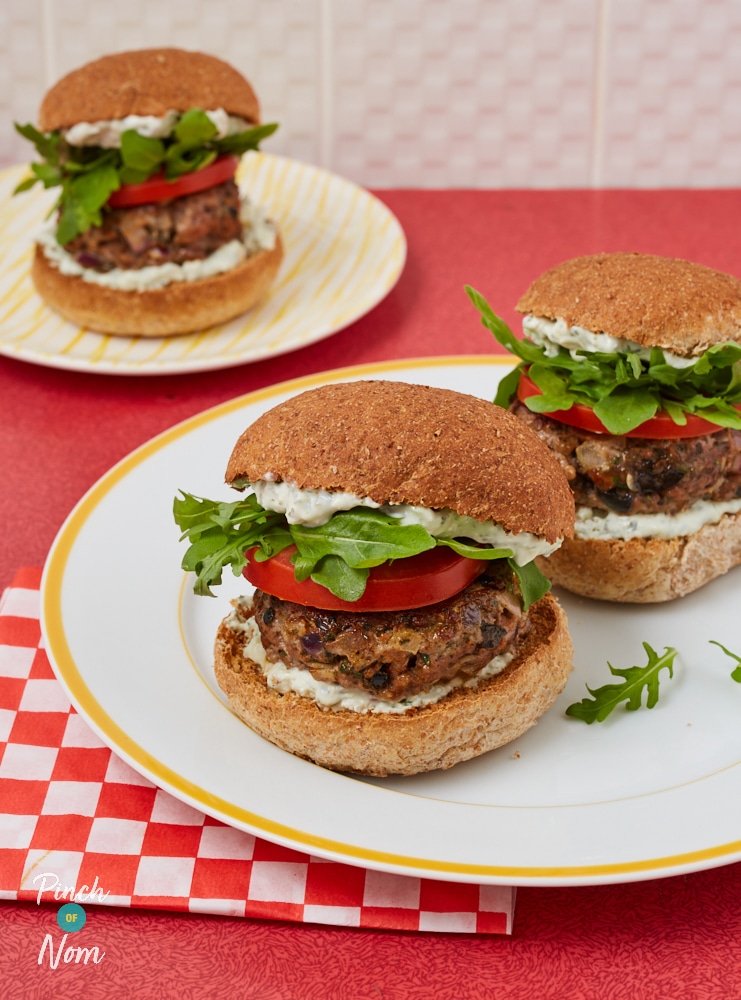 Beef and Feta Burgers - Pinch of Nom Slimming Recipes
