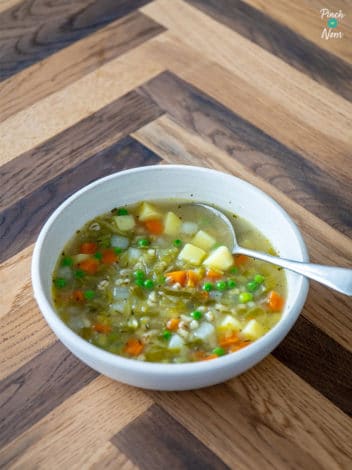 Spring Vegetable Soup pinchofnom.com