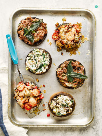 Stuffed Mushrooms pinchofnom.com