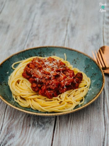 Veggie Spaghetti Bolognese pinchofnom.com