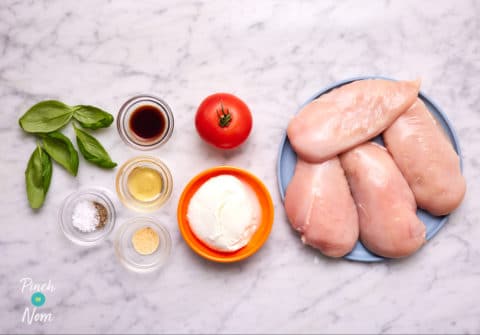 Caprese Baked Chicken - Pinch Of Nom