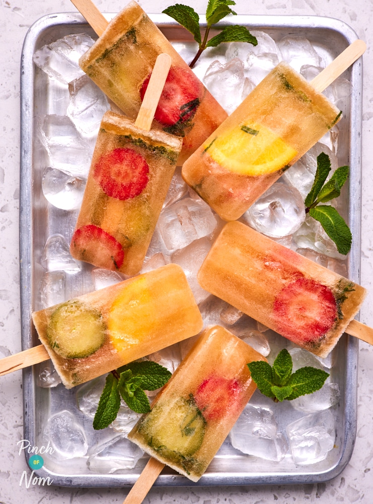 Pimms Lolly Ice - Pinch of Nom Slimming Recipes