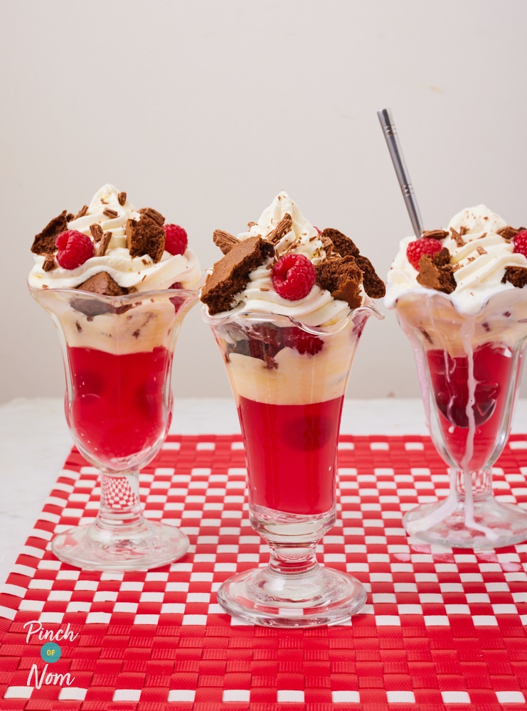 Chocolate Brownie Trifle - Pinch of Nom Slimming Recipes