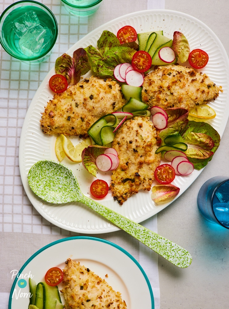 Lemon and Pepper Crusted Chicken - Pinch of Nom Slimming Recipes