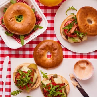 Bagel Burger - Pinch of Nom Slimming Recipes
