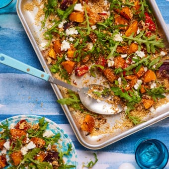 Roasted Vegetable and Feta Couscous - Pinch of Nom Slimming Recipes