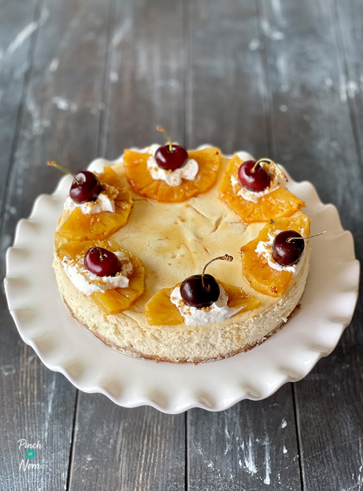 Baked Pineapple Cheesecake - Pinch Of Nom