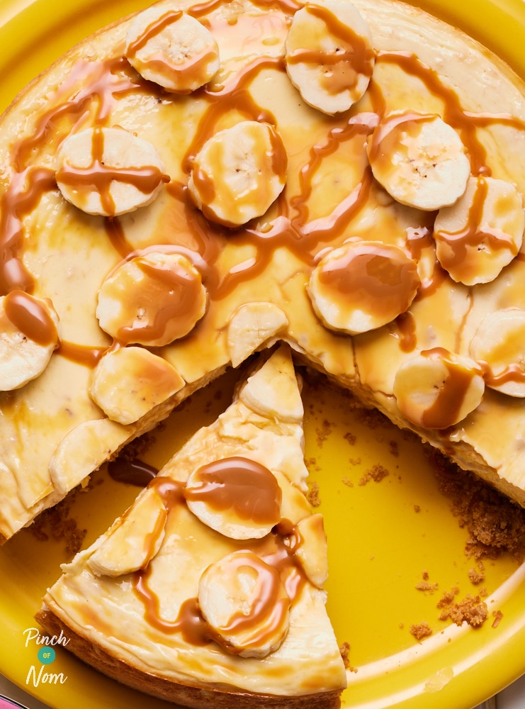 Banoffee Cheesecake - Pinch of Nom Slimming Recipes