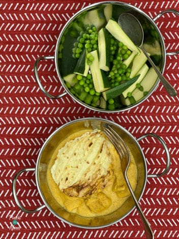 Chicken and Cheese Curry Pie pinchofnom.com