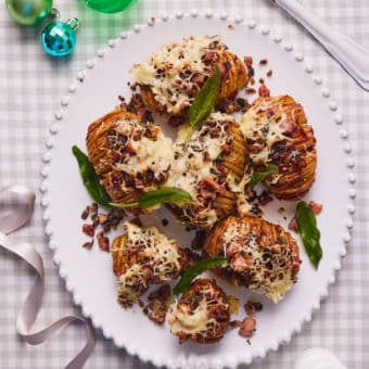 Christmas Hasselback Potatoes - Pinch of Nom Slimming Recipes