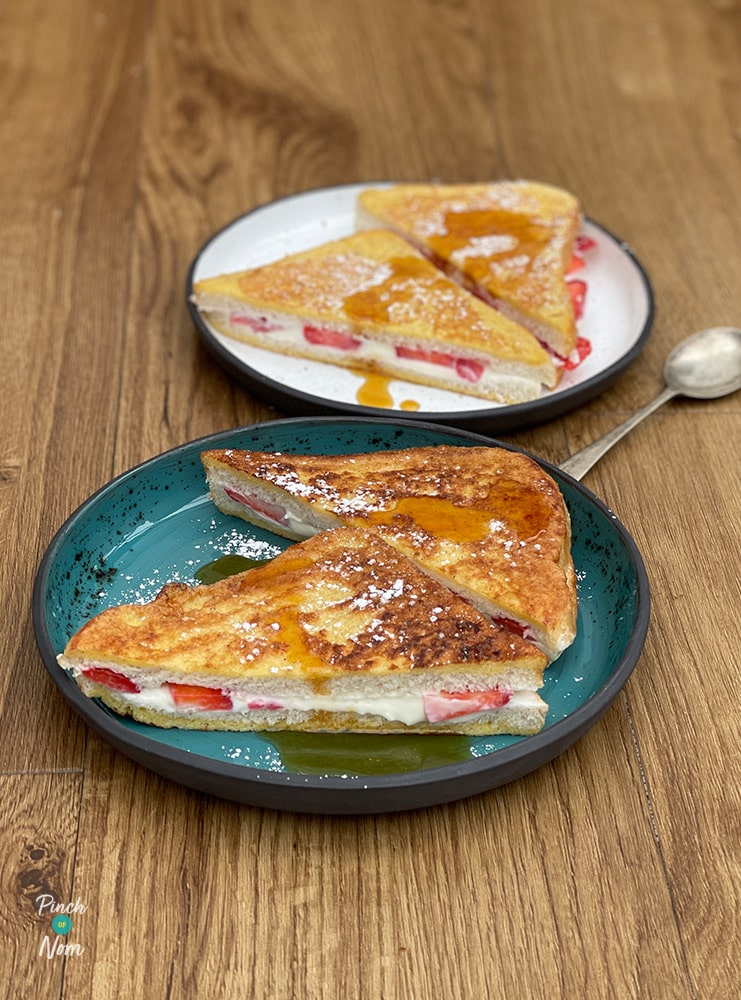 Creamy Strawberry French Toast - Pinch of Nom Slimming Recipes