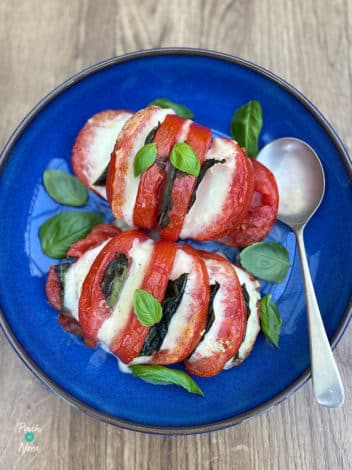Hasselback Tomatoes pinchofnom.com