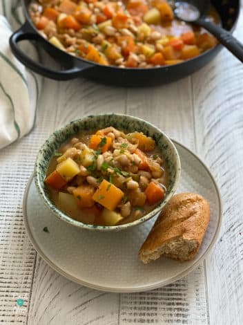 Root Vegetable Cassoulet pinchofnom.com
