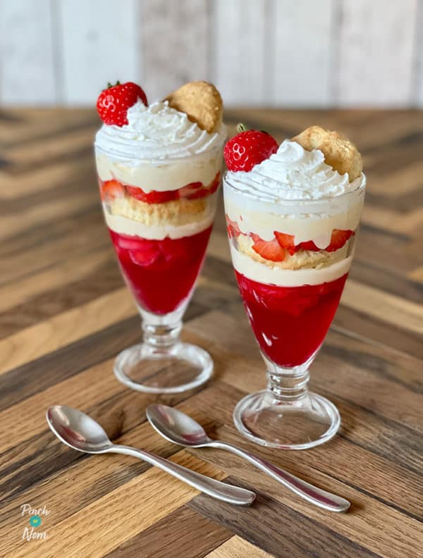 Strawberry Shortcake Trifles - Pinch Of Nom