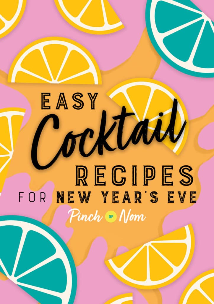 Easy Cocktail Recipes for New Year's Eve - Pinch of Nom Slimming Recipes