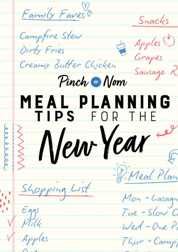 Meal Planning Tips for the New Year - Pinch of Nom Slimming Recipes