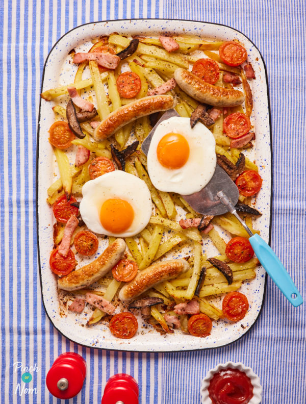 Breakfast Loaded Fries - Pinch Of Nom