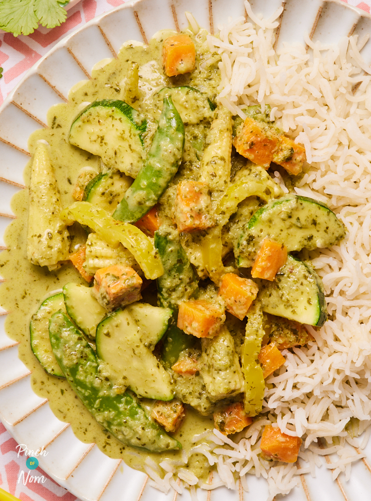 Vegetarian Thai-style Green Curry - Pinch of Nom Slimming Recipes