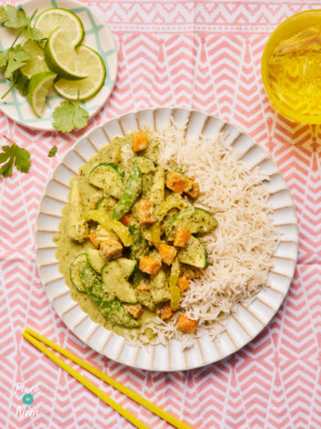 Vegetarian Thai-style Green Curry pinchofnom.com