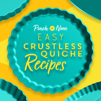 Easy Crustless Quiche Recipes pinchofnom.com