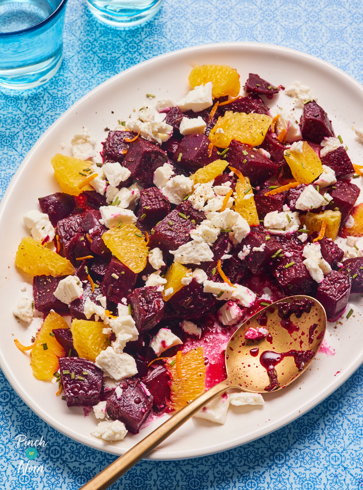 Roasted Beetroot and Rosemary Salad - Pinch of Nom Slimming Recipes