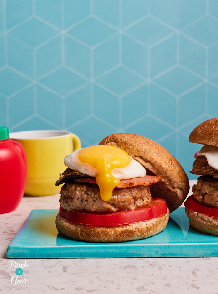 Breakfast Burgers - Pinch of Nom Slimming Recipes
