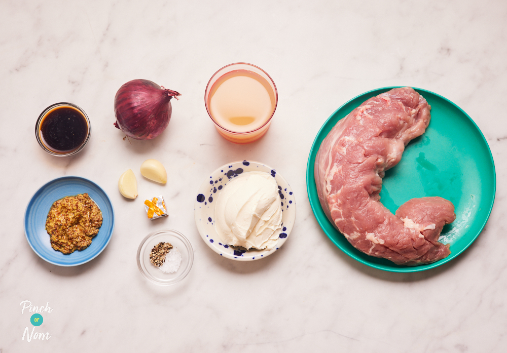 Creamy Balsamic Pork - Pinch of Nom Slimming Recipes