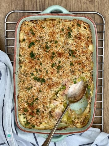 Ham and Leek Gratin pinchofnom.com