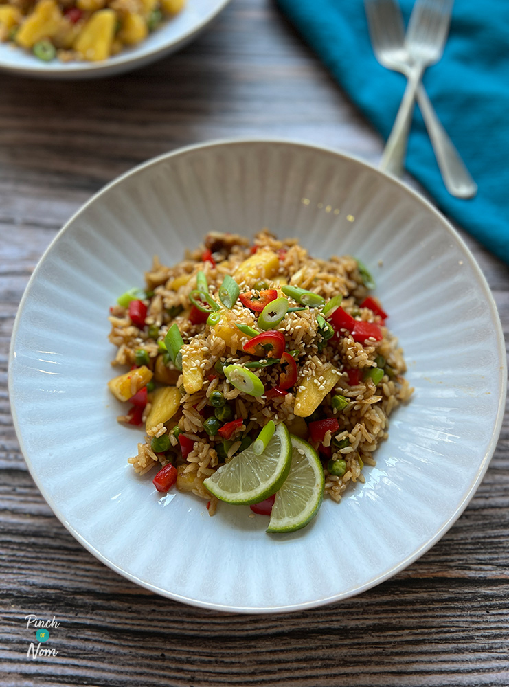 Sticky Pineapple Fried Rice - Pinch of Nom Slimming Recipes