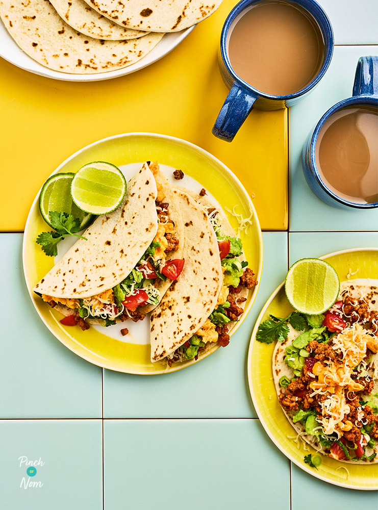 Breakfast Tacos - Pinch of Nom Slimming Recipes