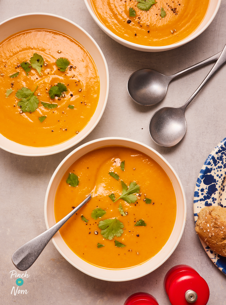 Thai-Spiced Butternut Squash Soup - Pinch of Nom Slimming Recipes