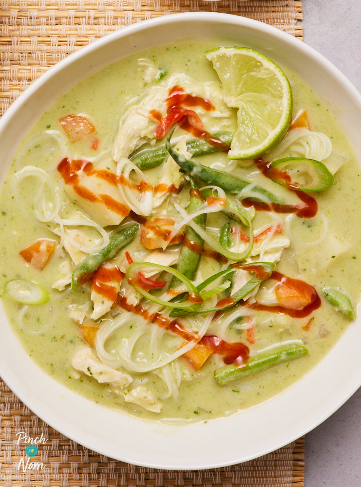 Thai-Style Green Curry Soup - Pinch of Nom Slimming Recipes