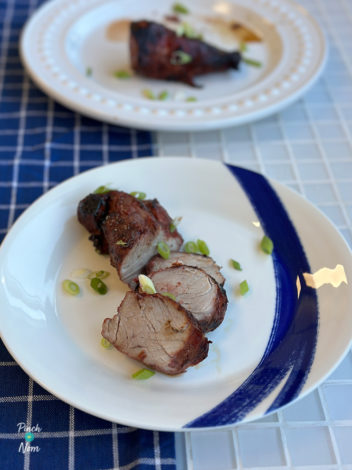 Air Fryer Char-Siu-Style Pork Tenderloin pinchofnom.com