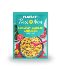 Flava It! – Creamy Garlic Chicken pinchofnom.com