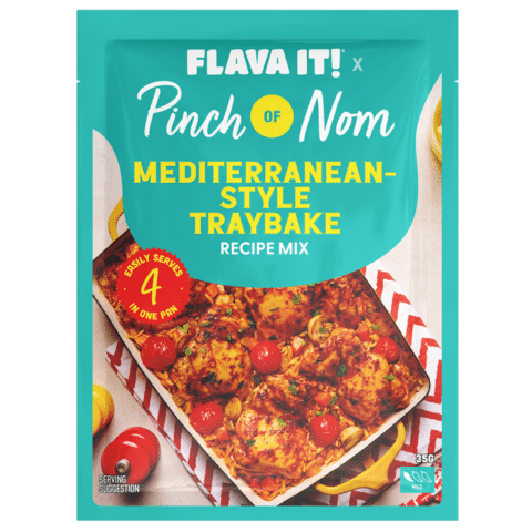 Flava it! - Mediterranean-Style Traybake pinchofnom.com