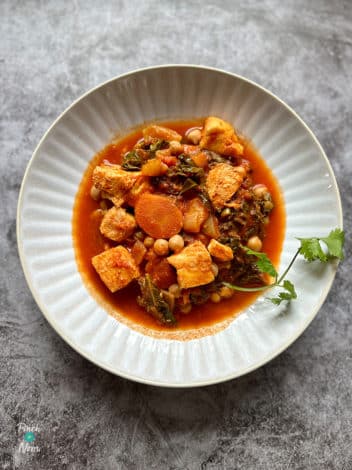 Slow Cooker Smoky Fish Soup pinchofnom.com