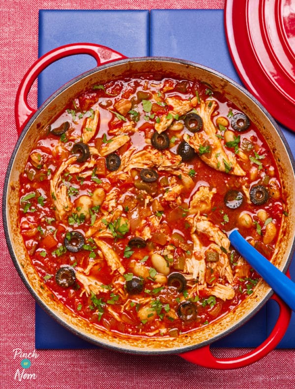 Spanish-Style Pulled Chicken pinchofnom.com