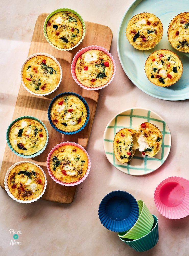 Red Pepper Egg Bites - Pinch of Nom Slimming Recipes