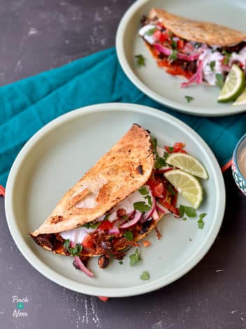 Air Fryer Tex-Mex Tacos pinchofnom.com