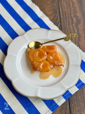 Air Fryer Apricot Tarte Tatin pinchofnom.com