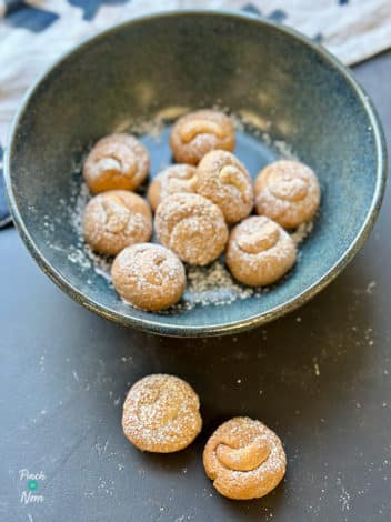 Air Fryer Cashew Macaroons pinchofnom.com
