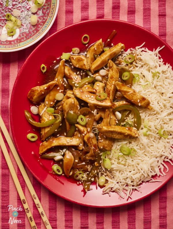 Chicken with Peking-Style Sauce pinchofnom.com