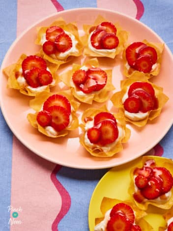 Strawberry Tarts pinchofnom.com